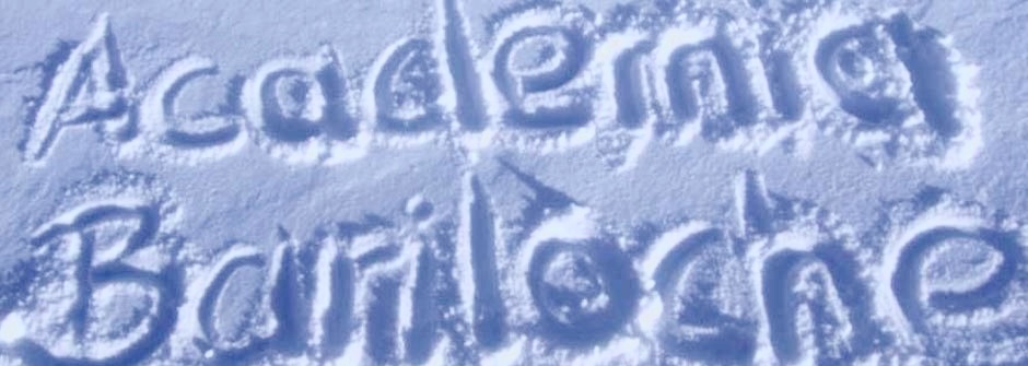 Academia Bariloche written in snow
